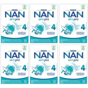 NESTLE Nan 4 Optipro Zestaw 6x 650g