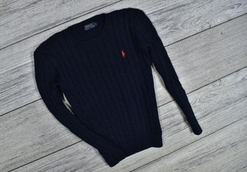 POLO RALPH LAUREN Sweter Warkocz Damski / S