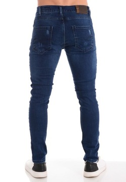 4043 Męskie Jeansowe Spodnie Granatowe 38