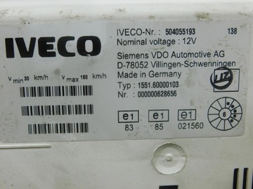 504055193 PŘÍSTROJOVÁ DESKA BUDÍK 2.8 TD IVECO DAILY III SIEMENS VDO 99 - 06