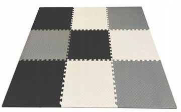 DUŻE PUZZLE PIANKOWE MATA PIANKOWA 180x180 9 SZT+ OBŻEŻA