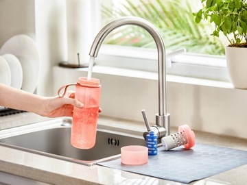 БУТЫЛКА ДЛЯ ФИЛЬТРА PHILIPS GoZero 0,59 Л КРАСНАЯ AWP2712RDO/10 С ФИЛЬТРОМ