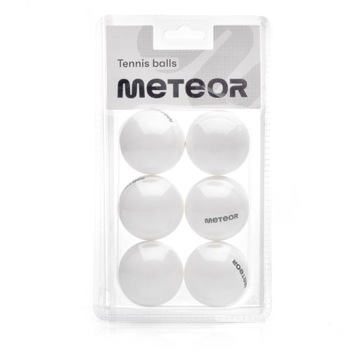 Набор из 6 мячей для настольного тенниса METEOR для пинг-понга
