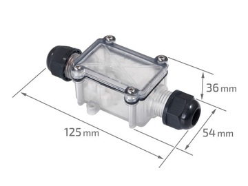 ГЕРМЕТИЧНЫЙ КАБЕЛЬНЫЙ РАЗЪЕМ 230В 3-КОНТАКТНЫЙ CSJ 3x1,5 КОРОБКА IP68