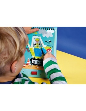 На стройке волшебные водные раскраски с подставкой 6