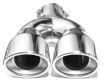 KOŃCÓWKA TŁUMIKA WYDECHU NIERDZEWKA 2x85 BM SPORT