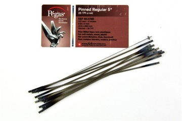 Brzeszczoty z przetyczką PEGAS 134 mm 25 TPI 12szt