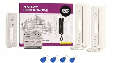 ZESTAW DOMOFONOWY DOMOFON MIWI URMET 6025/402-RF-P