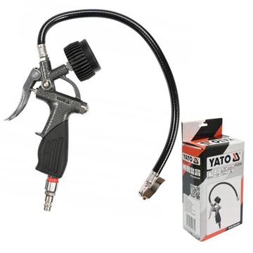 YATO PISTOLET DO POMPOWANIA KÓŁ 10 BAR PRZYŁĄCZE PNEUMATYCZNE 1/4 YT-23701