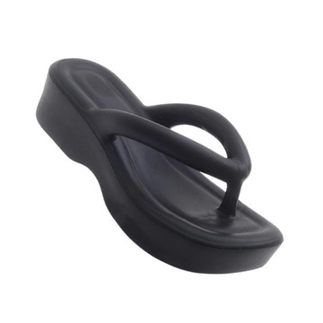 Women Beach Flip Flops EVA Slippers Black 36/37