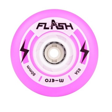 Kółka świecące MICRO - FLASH - PURPLE - 76 mm
