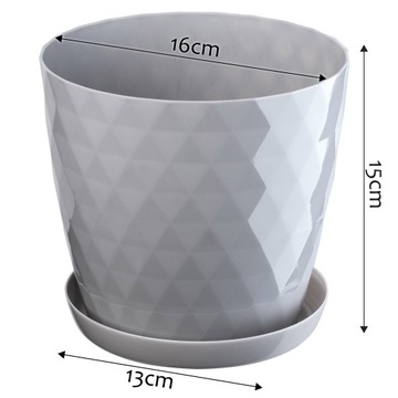 КРЫШКА ДЛЯ ЦВЕТОЧНОГО ВАЗОНА С ПОДСТАВКОЙ ЦВЕТОЧНЫЙ ГОРШОК 16см 9X ЦВЕТ