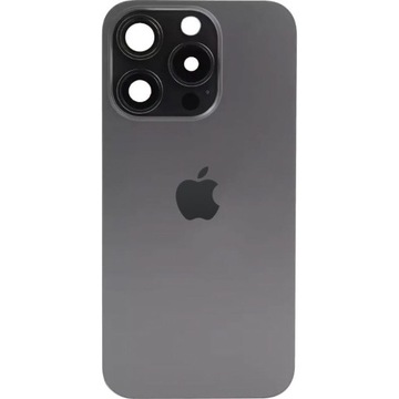 Tylna szyba, klapka baterii, panel tylny do iPhone 15 Pro, czarna