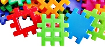 НАБОР БЛОКОВ ВАФЛИ MIX 80 EL + ВАФЛИ 48 ADUSIE - 128 элементов