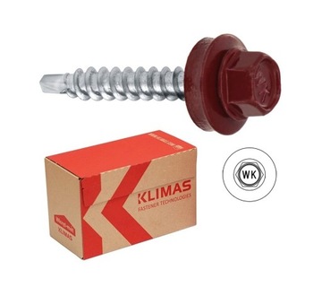 Wkręty farmer d/d 4,8x55mm RAL 3005 200szt. KLIMAS