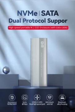 Твердотельный накопитель M.2 NVME/NGFF с двумя отсеками для дисков USB-C3.2