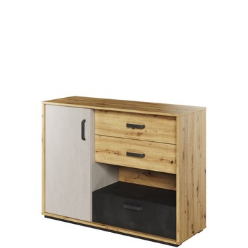 Meble dziecięce QUBIC komoda QB- 07 dąb artisan