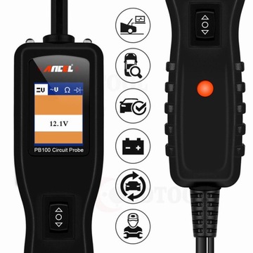 Тестер цепей Ancel PowerScan PB100, 12 В, ПОЛЬСКИЙ РАСПРОСТРАНЕНИЕ 24 месяца