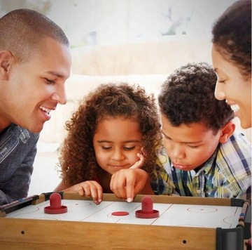 ПОРТАТИВНЫЙ МОБИЛЬНЫЙ СТОЛ ДЛЯ ИГРЫ В АЭРОХОККЕЙ, ДЕРЕВЯННЫЙ АЭРОХОККЕЙ ДЛЯ ДЕТЕЙ