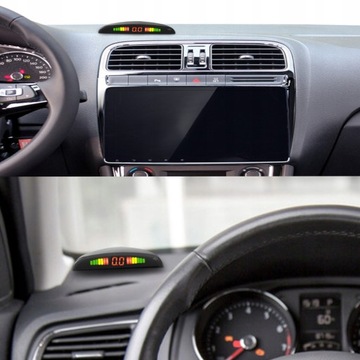 SENZOR COUVÁNÍ ČIDLA PARKOVÁNÍ 4 SENZORY PŘEDNÍ ZADNÍ DISPLEJ LCD