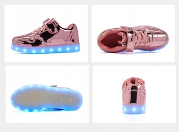 СВЕТОДИОДНАЯ ОБУВЬ С ПОДСВЕТКОЙ, БЕЛАЯ ЗАЛИПКА