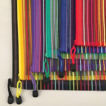 3 шт. ЦВЕТНЫЕ КАРМАНЫ ИЗ НЕЙЛОНОВОЙ СЕТКИ, ЗАКРЫТЫЕ