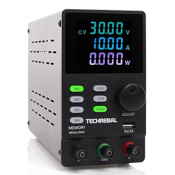 ЛАБОРАТОРНЫЙ ИСТОЧНИК ПИТАНИЯ Techrebal SPPS-3010D 30В 10А USB ТОЧНАЯ ПАМЯТЬ