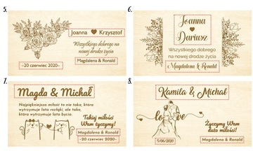 Свадебный сувенир с гравированной копилкой