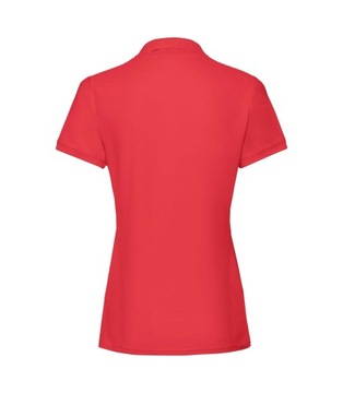 Damska Koszulka Polo Lady-Fit Premium Czerwona XS