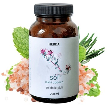 Гималайская соль для ванн Light Breath Hebda натуральные эфирные масла