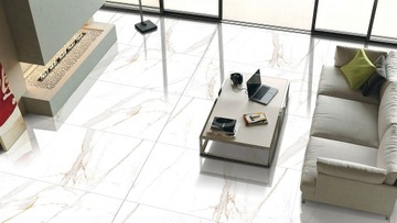 БЕЛАЯ МРАМОРНАЯ КЕРАМИЧЕСКАЯ ПЛИТКА VERONA GOLD 60x120 MAT