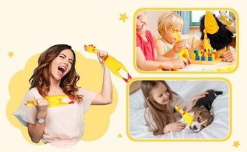 Резиновая игрушка ЦЫПЛЕНОК для собак, пищащая, 30 см