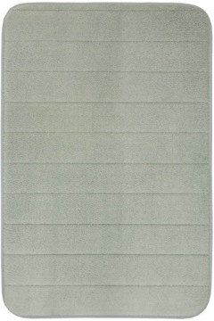 50x80 cm MIĘKKI DYWANIK DO ŁAZIENKI SZARY W PASY