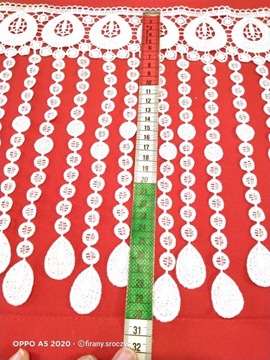 GIPIURA KORONKA BIAŁA 30 cm