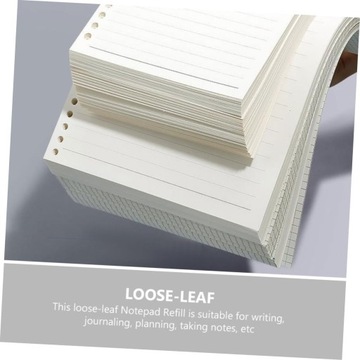 6 сменных бумажных наполнителей для блокнотов многоразового использования