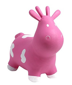 Happy Hopperz Happy Hopperz Inflatable Bouncy Animal Ride-On Toy, Pump incl