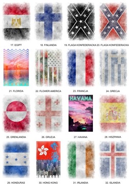 KOSZULKA T-SHIRT VINTAGE FLAGA KOLUMBIA ROZM L