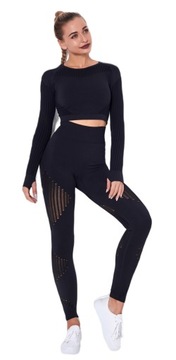 DAMSKI 2-CZĘŚCIOWY DRES FITNESS TRENINGOWY M