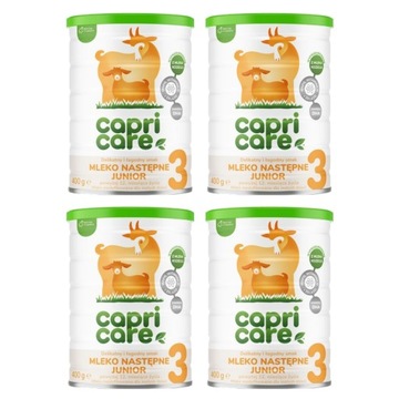 CAPRI Care 3 Zestaw 4x 400g mleko kozie od 12 miesiąca życia