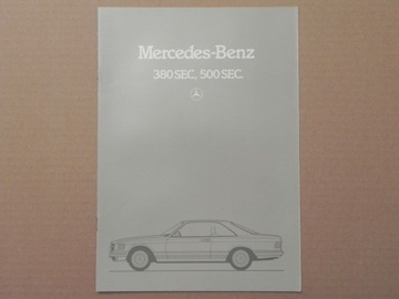 Prospekt - MERCEDES S-KLASSE W126 SEC COUPE C126 - 1982 r