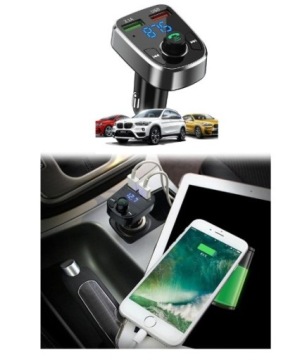 FM-ПЕРЕДАТЧИК BLUETOOTH АВТОМОБИЛЬНОЕ ЗАРЯДНОЕ УСТРОЙСТВО MP3 SD 2xUSB ЖК-ДИСПЛЕЙ