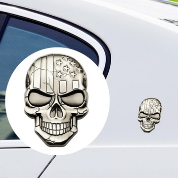 Naklejka 3D na samochód Fajna stylowa metalowa naklejka ze stopu cynku Unikalna B-szara