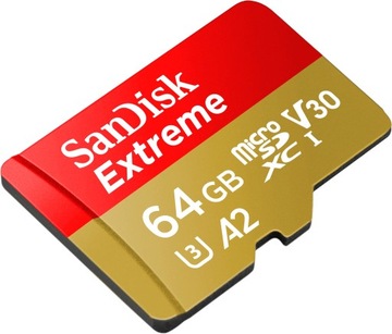 Карта памяти SANDISK Extreme microSDXC 64 ГБ