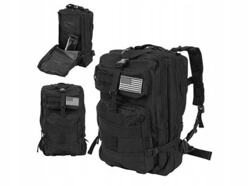 Plecak wojskowy Trizand 8919 20-40 l czarny