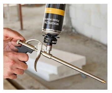 Профессиональный металлический пистолет для клеевой пены STD BAUHUS 1 шт.