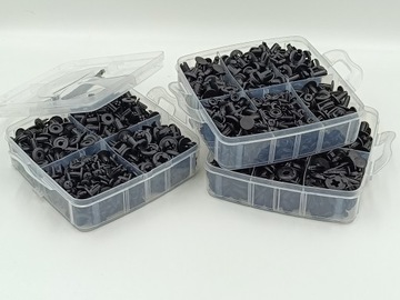 ЗАЖИМЫ, ШПИЛЬКИ, АВТОМОБИЛЬНЫЕ ЗАЖИМЫ, СЪЕМНИКИ АВТООБИВКИ, 805 ШТ.