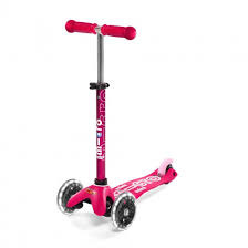 HULAJNOGA MINI MICRO DELUXE RÓŻOWA LED