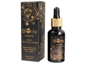 BIOnly Organic Eliksir Sen Nocy Letniej Skoncentrone serum do twarzy 30ml