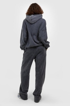 DRESOWE SPODNIE ACID WASH L KC97207 *BOOHOO TALL PROSTE