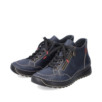 RIEKER buty, botki, sneakersy granatowe 51542-14